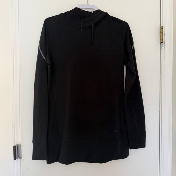 Nike Tops - Nike Dri Fit Black Long Sleeve Cowl Neck Athletic Hoodie Top Women's Size L